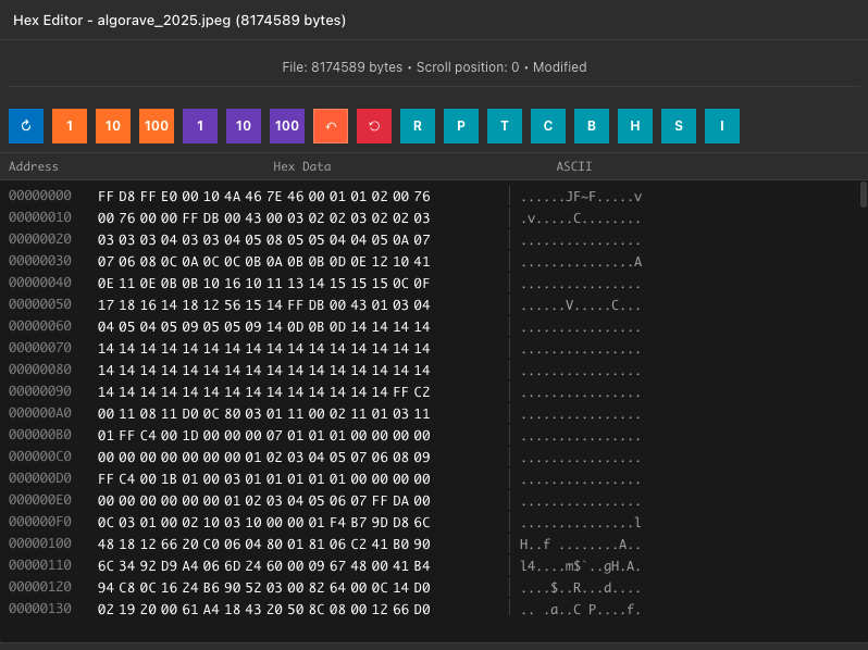 Éditeur de l&rsquo;outil Rayon Cosmique
