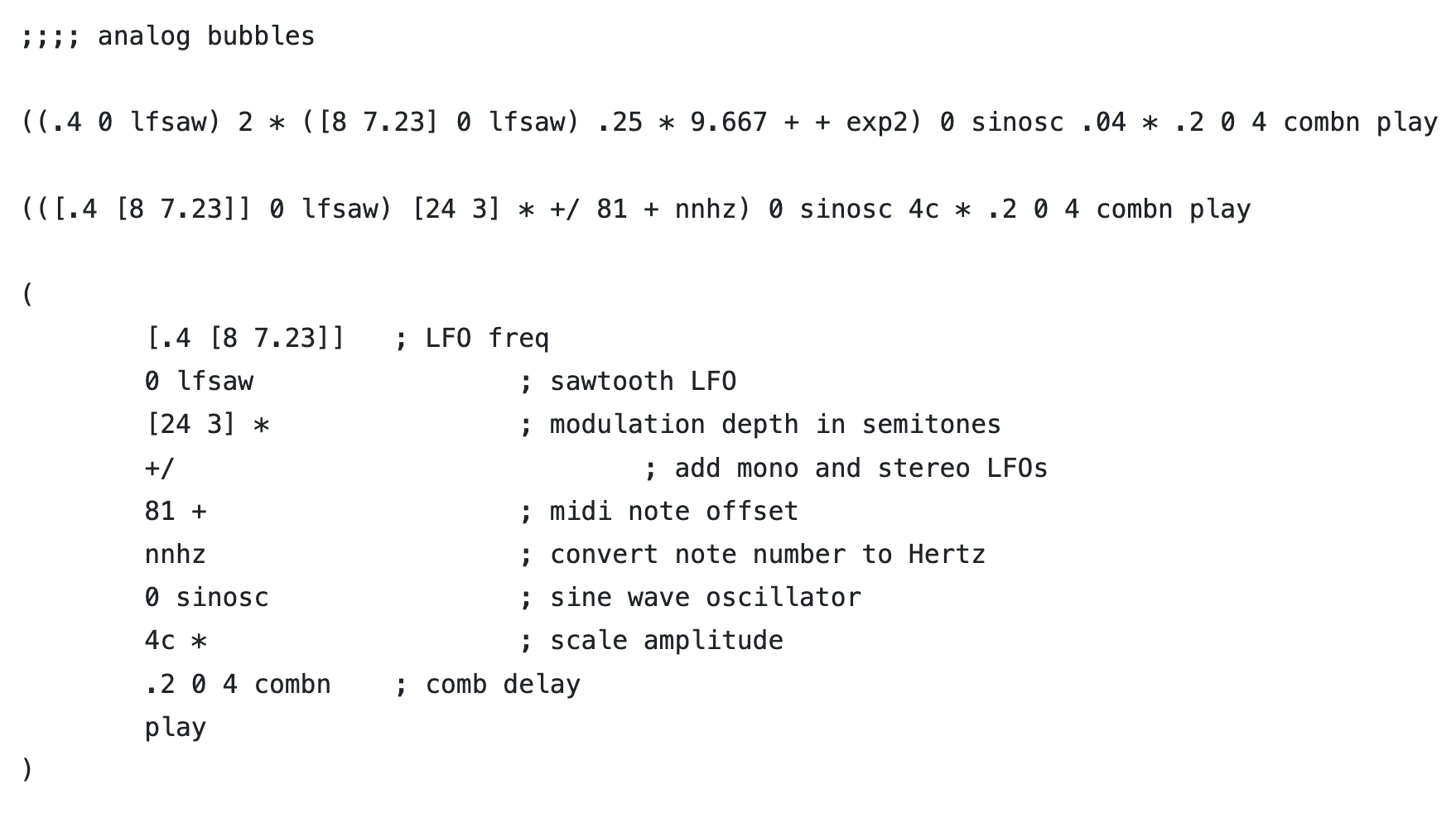 Sound as a Pure Form