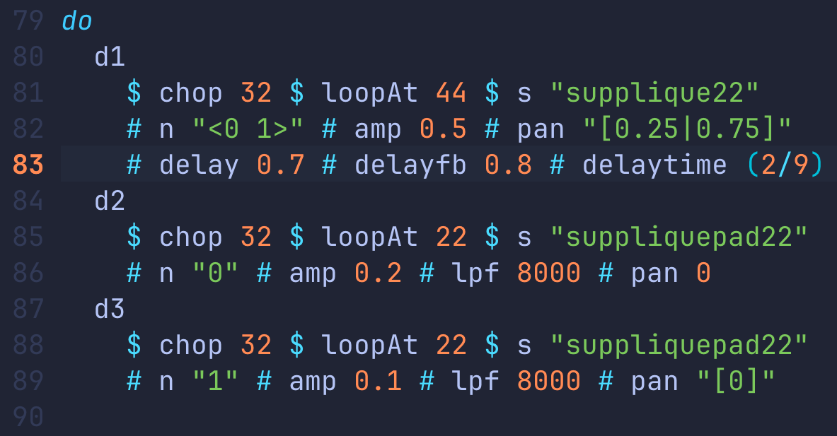 Live coder à partir d'enregistrements